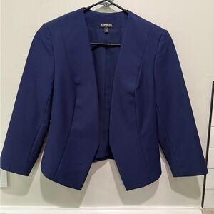 Express Blue Blazer/Pant Set Modern Minimalist Design